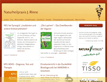 Tablet Screenshot of naturheilpraxis-rinne.com